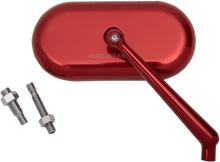Load image into Gallery viewer, Arlen Ness Mirror - Side View - Oval - Red - Right 13-179 - Main Product View