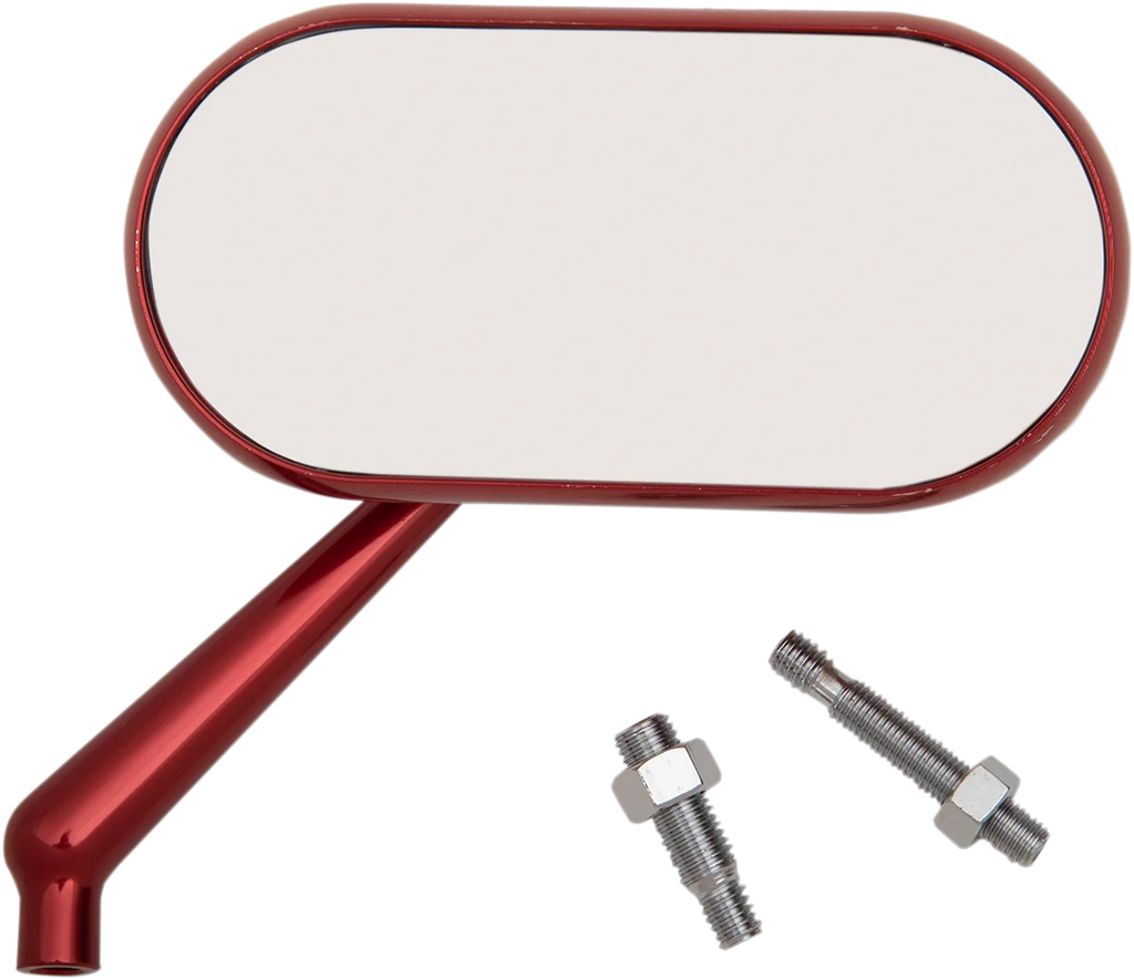 Arlen Ness Mirror - Side View - Oval - Red - Right 13-179 - Side View