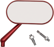 Load image into Gallery viewer, Arlen Ness Mirror - Side View - Oval - Red - Right 13-179 - Side View