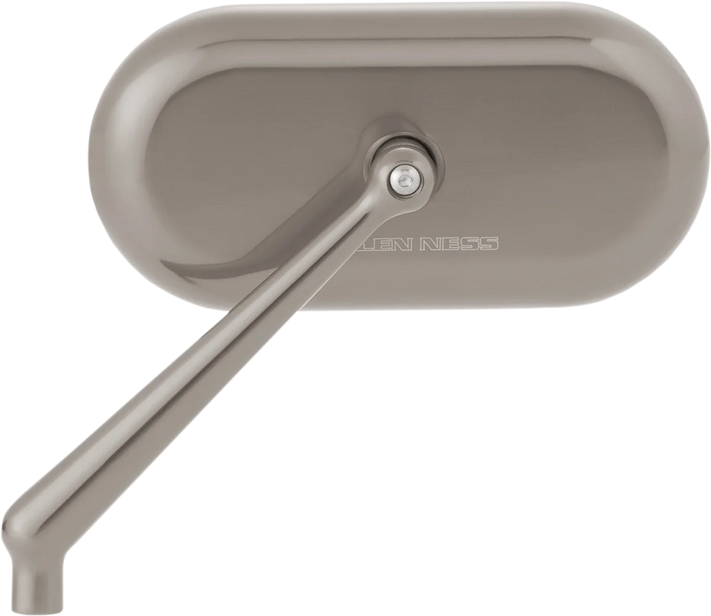 Arlen Ness Mirror - Side View - Oval - Titanium - Left 13-186 - Main Product View