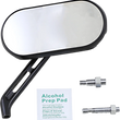Load image into Gallery viewer, Arlen Ness Mirror - Sidekick - Side View - Oval - Black - Right 510-002 - Main Product View