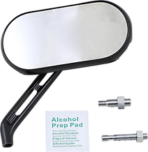 Load image into Gallery viewer, Arlen Ness Mirror - Sidekick - Side View - Oval - Black - Right 510-002 - Main Product View