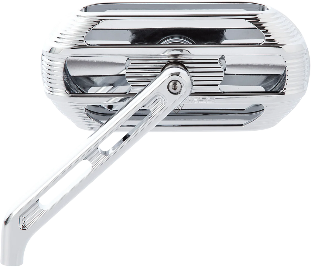Arlen Ness Mirror - Sidekick - Side View - Oval - Chrome - Left 510-001 - Main Product View