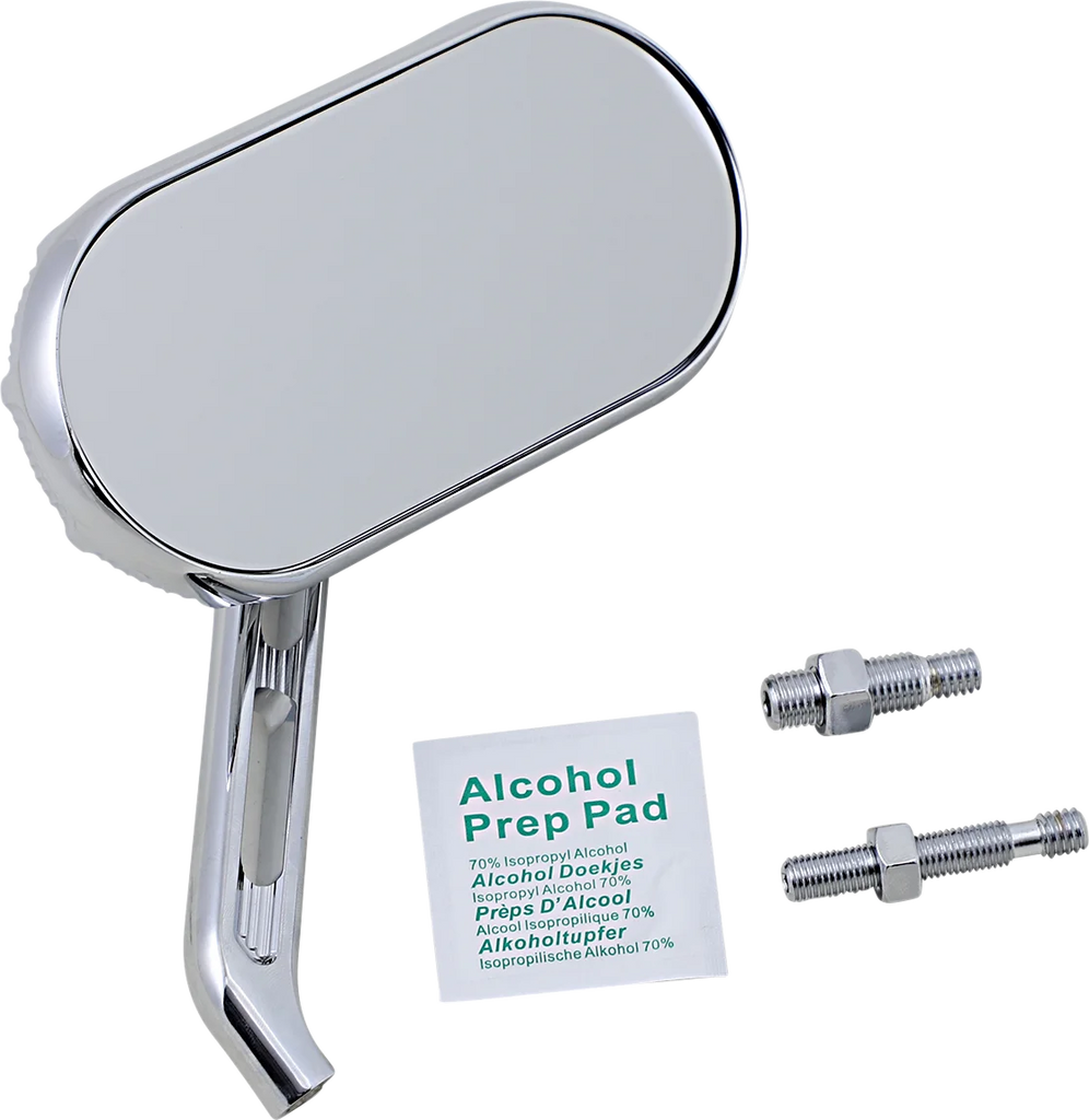 Arlen Ness Mirror - Sidekick - Side View - Oval - Chrome - Right 510-003 - Main Product View