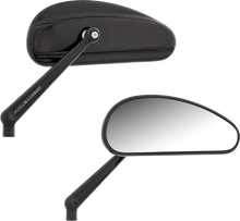Load image into Gallery viewer, Arlen Ness Mirrors - Downdraft - Side View - Elongated - Black 510-026