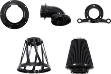 Load image into Gallery viewer, Arlen Ness Monster Sucker® Air Cleaner - Black 600-073 - Back View
