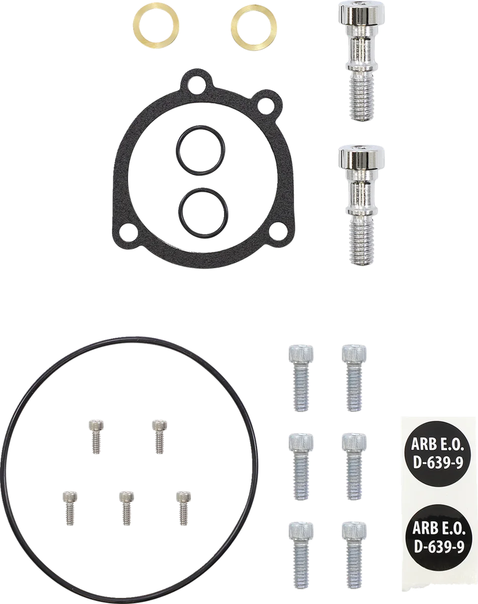 Arlen Ness Monster Sucker® Air Cleaner - Black 600-074 - Back View