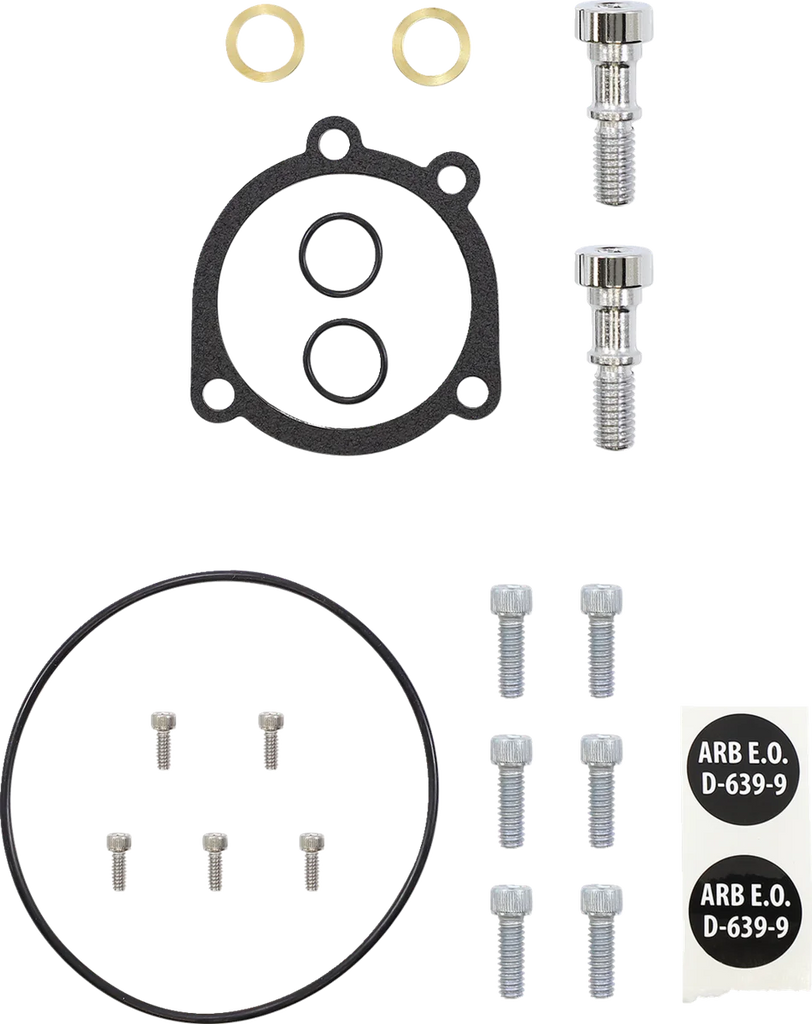 Arlen Ness Monster Sucker® Air Cleaner - Black 600-074 - Back View