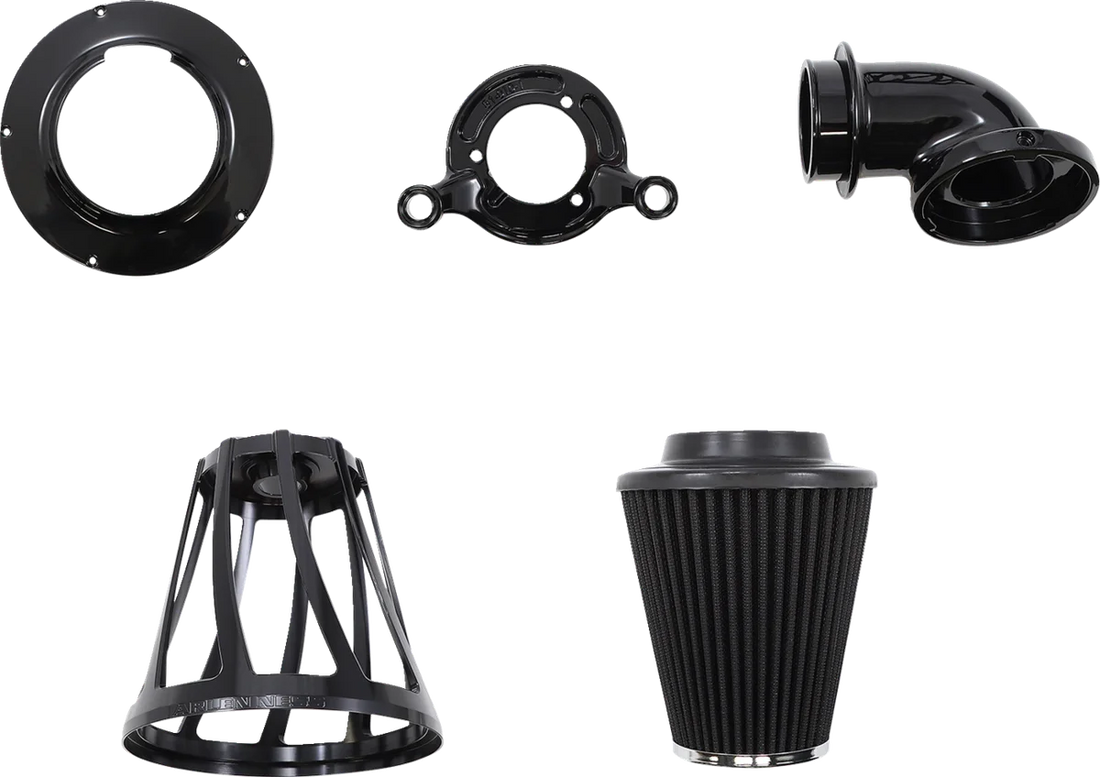 Arlen Ness Monster Sucker® Air Cleaner - Black 600-075 - Side View