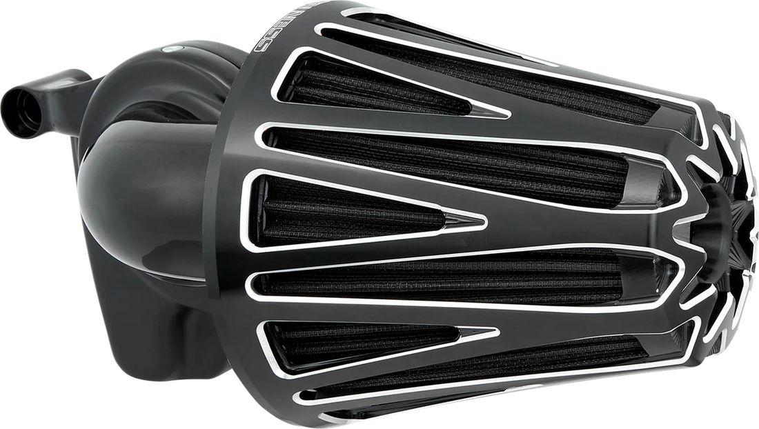 Arlen Ness Monster Sucker® Air Cleaner - Black 600-080 - Side View