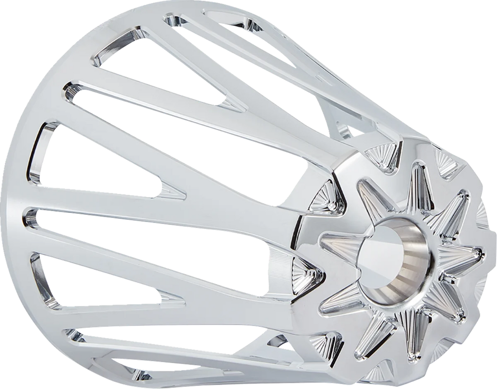 Arlen Ness Monster Sucker® Air Cleaner - Chrome 600-088 - Side View