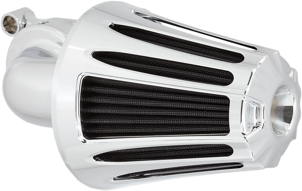 Arlen Ness Monster Sucker Air Cleaner Cover - Deep-Cut - Chrome 81-103 - Side View