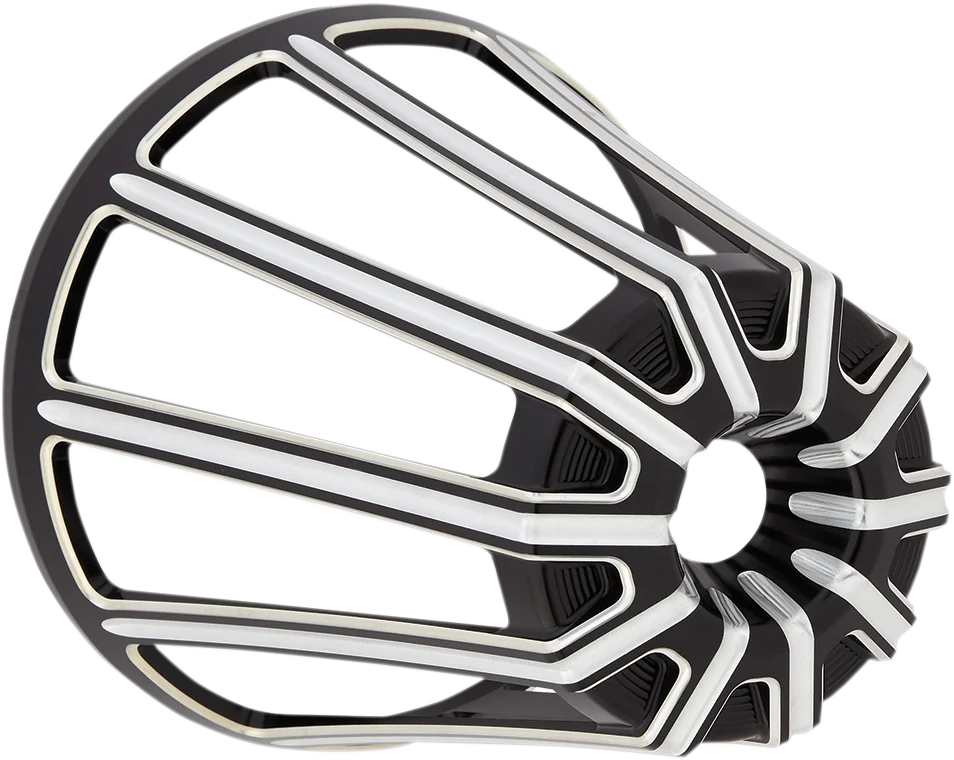 Arlen Ness Monster Sucker Air Cleaner Cover - Deep-Cut - Chrome 81-103 - Detail View