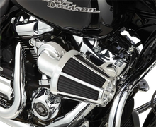 Load image into Gallery viewer, Arlen Ness Monster Sucker® Air Cleaner Kit - Chrome 81-031 - Side View
