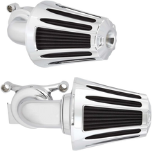 Load image into Gallery viewer, Arlen Ness Monster Sucker® Air Cleaner Kit - Chrome 81-032 - Back View