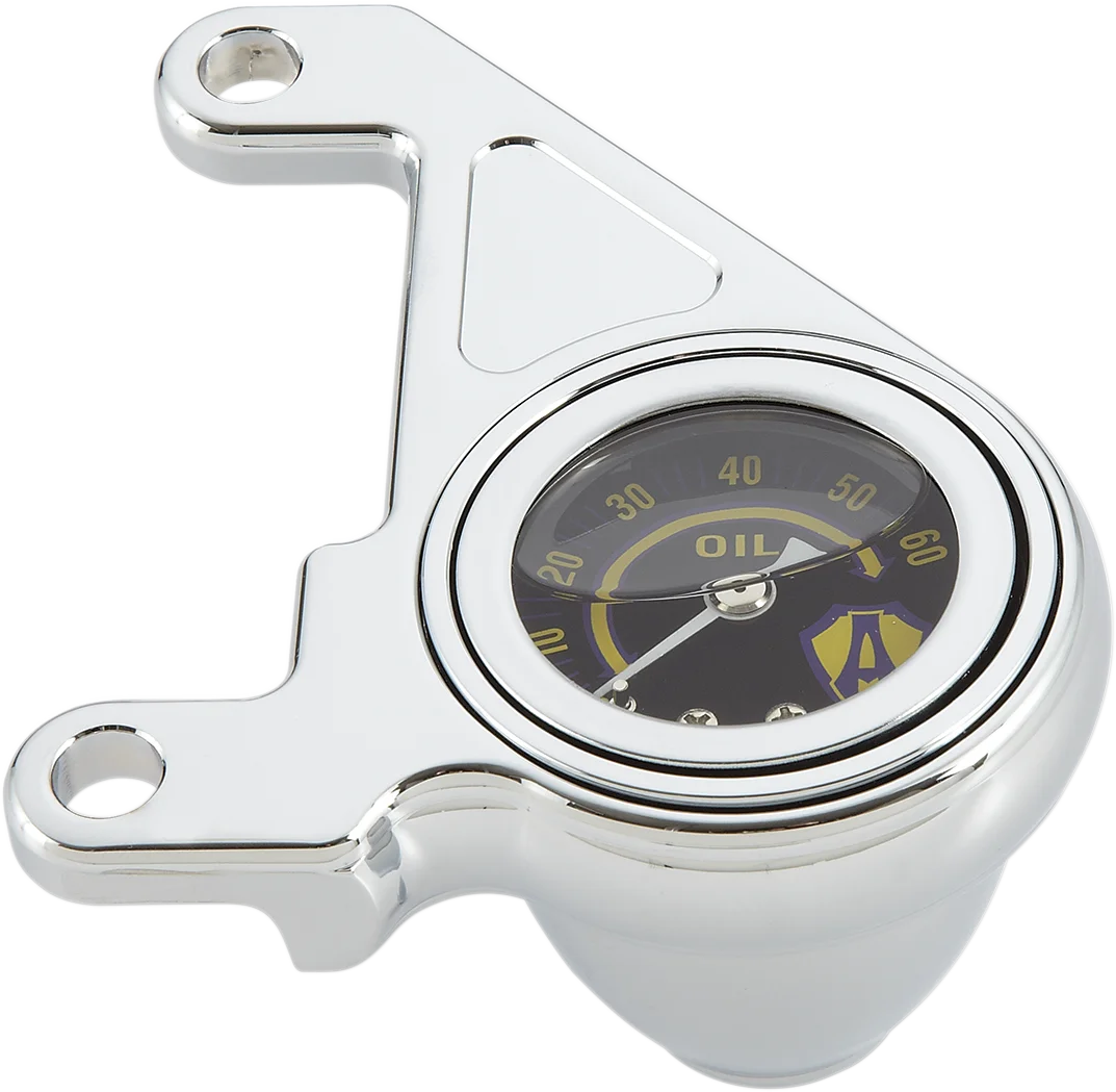 Arlen Ness Oil Pressure Gauge Kit - Deep Cut - Black 15-667 - Detail View