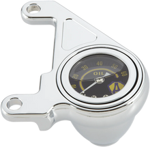 Load image into Gallery viewer, Arlen Ness Oil Pressure Gauge Kit - Deep Cut - Black 15-668 - Detail View