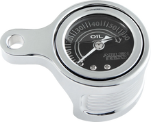 Load image into Gallery viewer, Arlen Ness Oil Pressure Gauge Kit - Method® - Black Anodized 610-101 - Side View