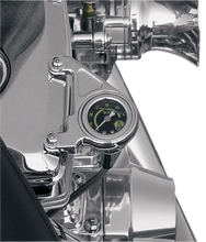 Load image into Gallery viewer, Arlen Ness Oil Pressure Gauge Kit - Radius - Chrome 15-658 - Side View