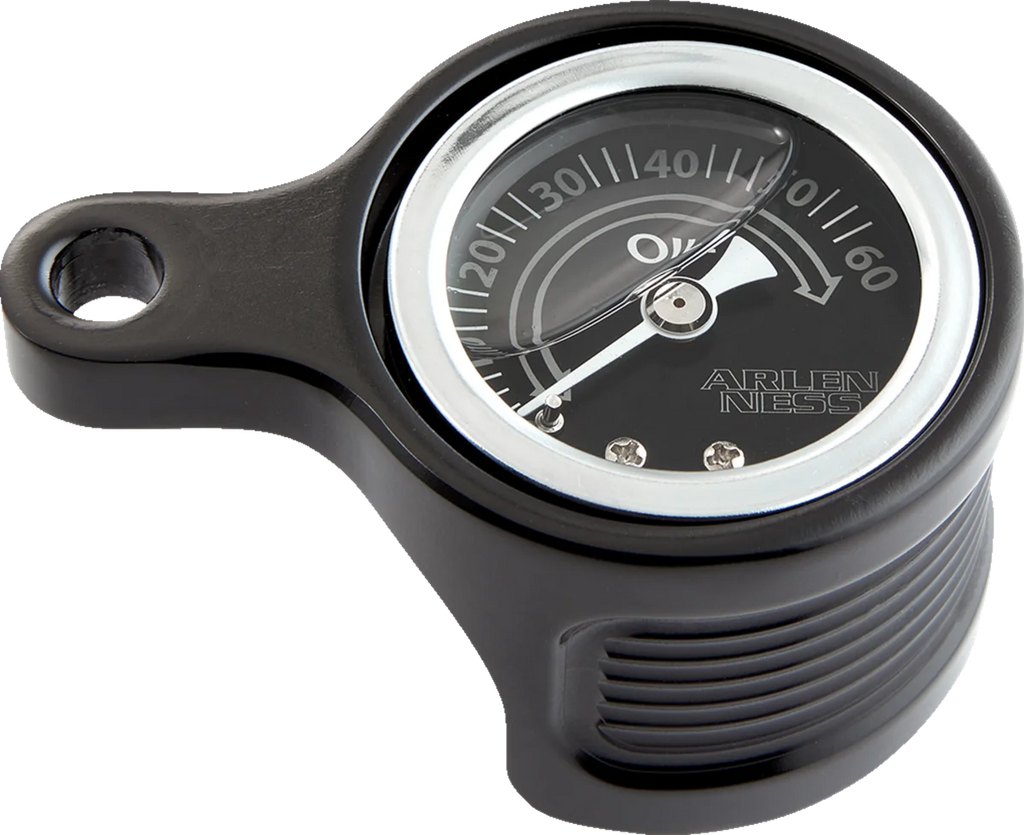 Arlen Ness Oil Pressure Gauge - Method® - Black 610-103 - Main Product View