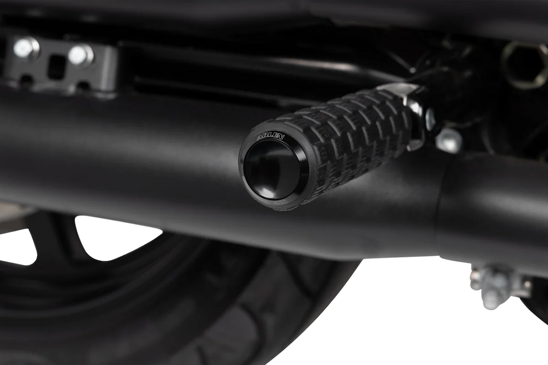 Arlen Ness Passenger Air Trax Footpegs - Black - FL/FX '18-'23 07-966 - Side View