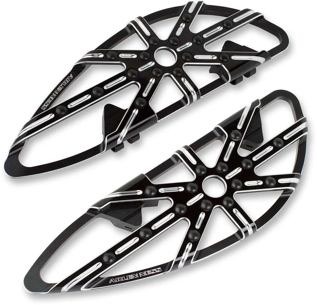 Arlen Ness Passenger Boards - 10 Gauge - Black 06-863 - Side View