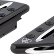 Load image into Gallery viewer, Arlen Ness Passenger Floorboards - Deep Cut - Black 06-867 - Side View