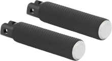 Load image into Gallery viewer, Arlen Ness Passenger Knurled Footpegs - Black - FL/FX '18-'23 07-943 - Detail View