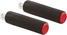 Load image into Gallery viewer, Arlen Ness Passenger Knurled Footpegs - Red - FL/FX '18-'23 07-955 - Main Product View