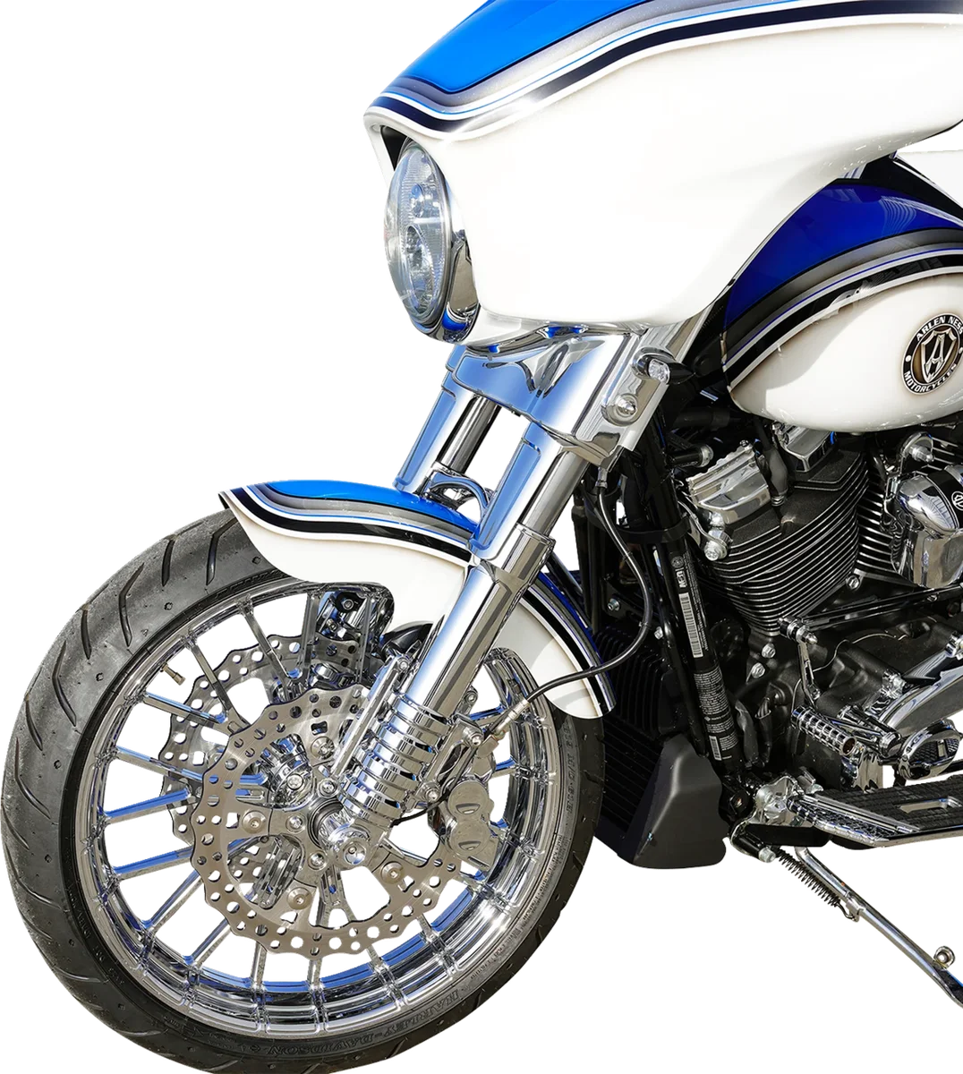 Arlen Ness Pro Short Front Fender - 21" - Side View