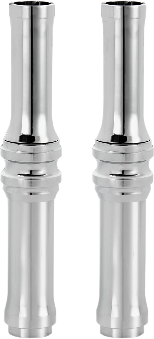 Arlen Ness Pushrod Tube Cover Kit - 10 Gauge® - Chrome - Twin Cam 03-632 - Side View