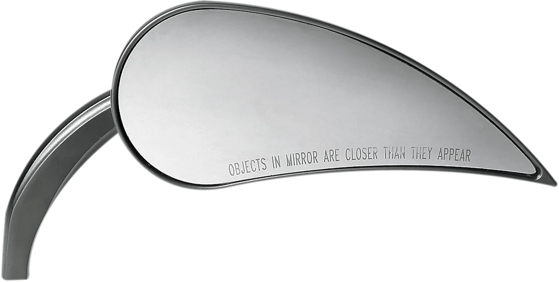 Arlen Ness Rad III Mirror - Tear Drop - Black - Left 13-092 - Side View