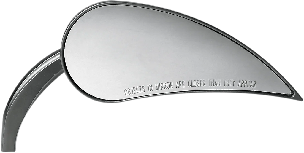Arlen Ness Rad III Mirror - Tear Drop - Chrome - Right 13-091 - Side View
