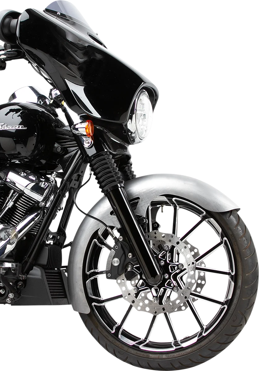 Arlen Ness Rapper Front Fender - 21" 06-735 - Side View