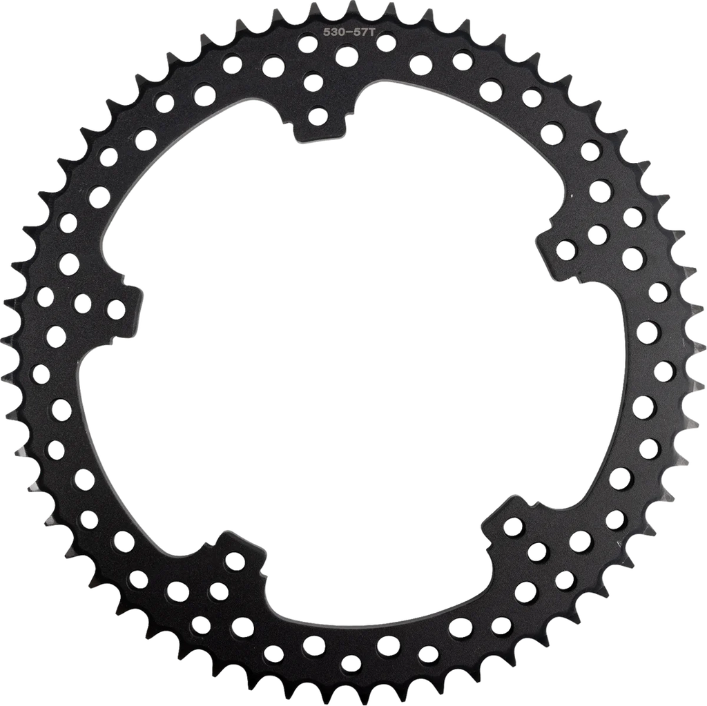 Arlen Ness Rear Sprocket - Jagged - 57 Tooth - Black fits Harley-Davidson FLT / FLH - Main Product View