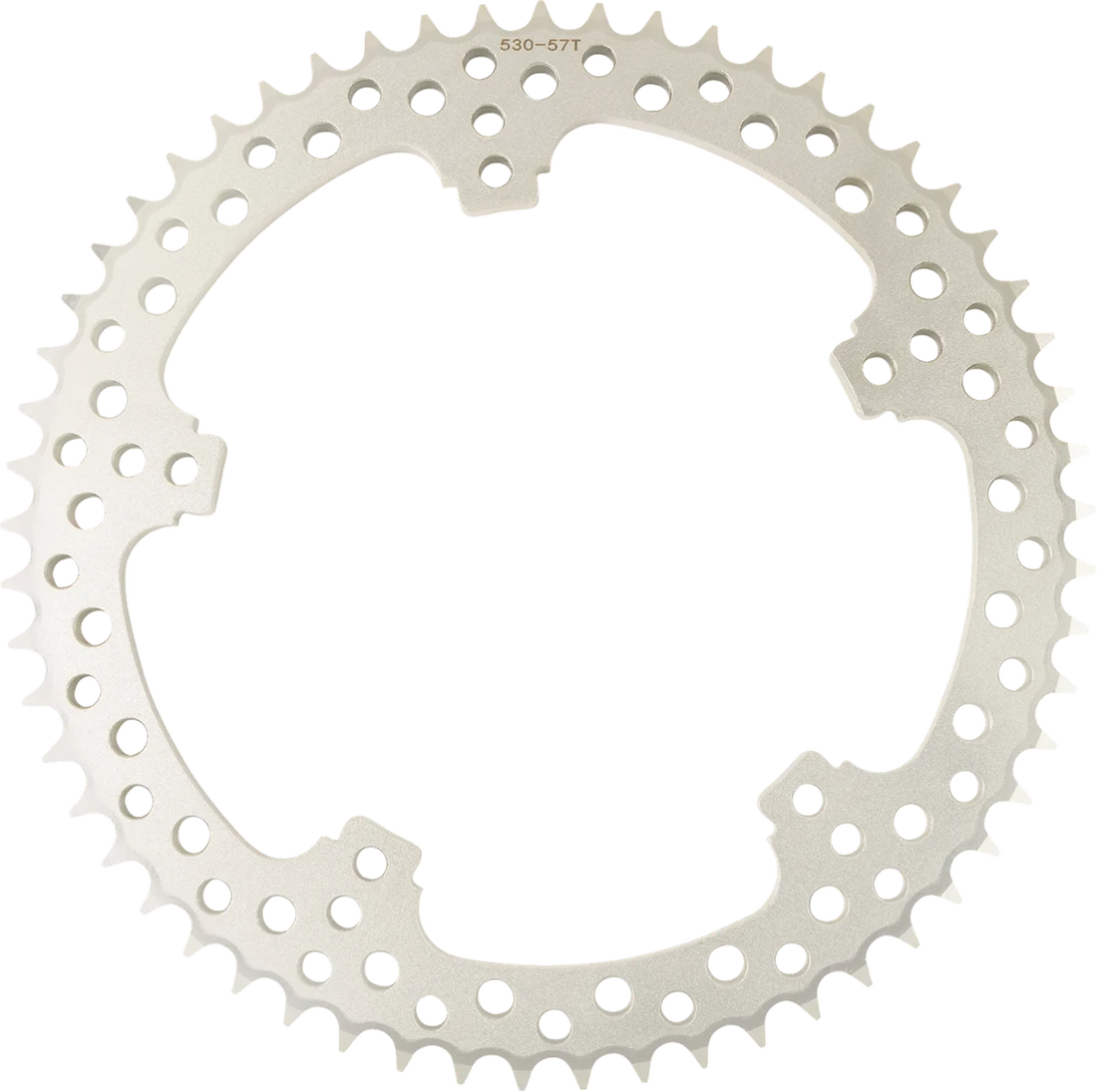 Arlen Ness Rear Sprocket - Jagged - 57 Tooth - Black fits Harley-Davidson FLT / FLH - Side View