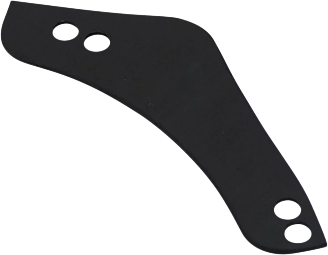 Arlen Ness Replacement Breather Bolt Cover Plate - Inverted/Method/Clear Tear/Sidekick - Left - Black 600-052 - Side View