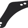 Load image into Gallery viewer, Arlen Ness Replacement Breather Bolt Cover Plate - Inverted/Method/Clear Tear/Sidekick - Left - Black 600-052 - Back View