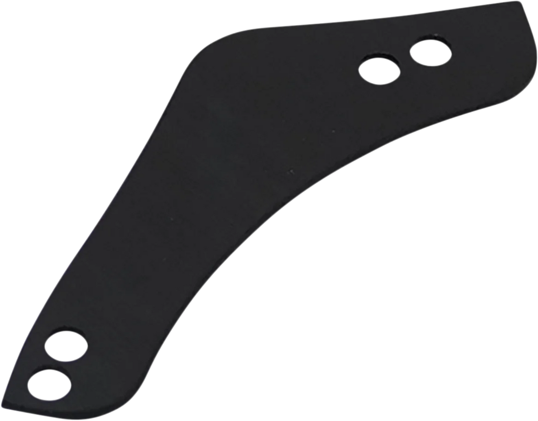 Arlen Ness Replacement Breather Bolt Cover Plate - Inverted/Method/Clear Tear/Sidekick - Left - Black 600-052 - Back View