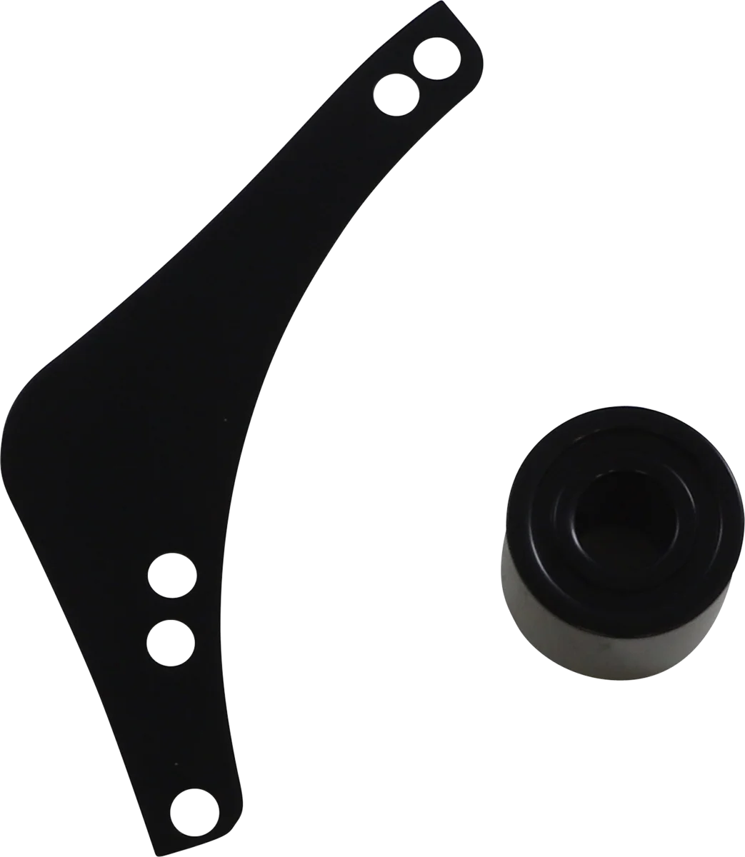 Arlen Ness Replacement Breather Bolt Cover Plate - Inverted/Method/Clear Tear/Sidekick - Right - Black 600-058 - Detail View
