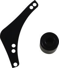 Load image into Gallery viewer, Arlen Ness Replacement Breather Bolt Cover Plate - Inverted/Method/Clear Tear/Sidekick - Right - Black 600-058 - Detail View
