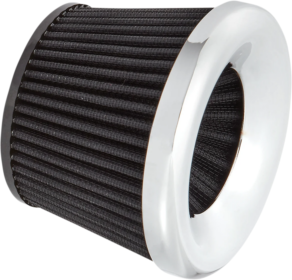 Arlen Ness Replacement Velocity 65°/90° Air Filter - Chrome 81-209 - Main Product View