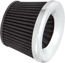 Load image into Gallery viewer, Arlen Ness Replacement Velocity 65°/90° Air Filter - Chrome 81-209 - Main Product View