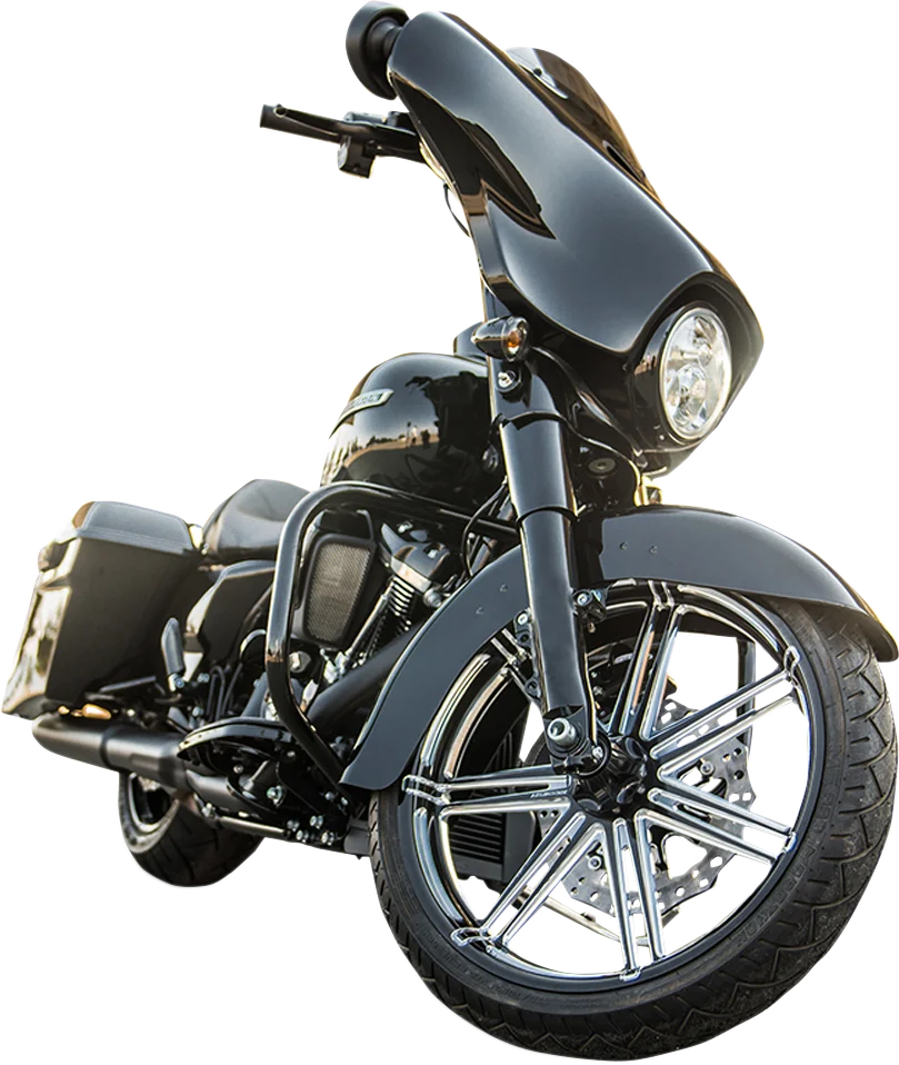 Arlen Ness Rim - 7-Valve - Front - Black - 21x3.5 71-523 - Side View