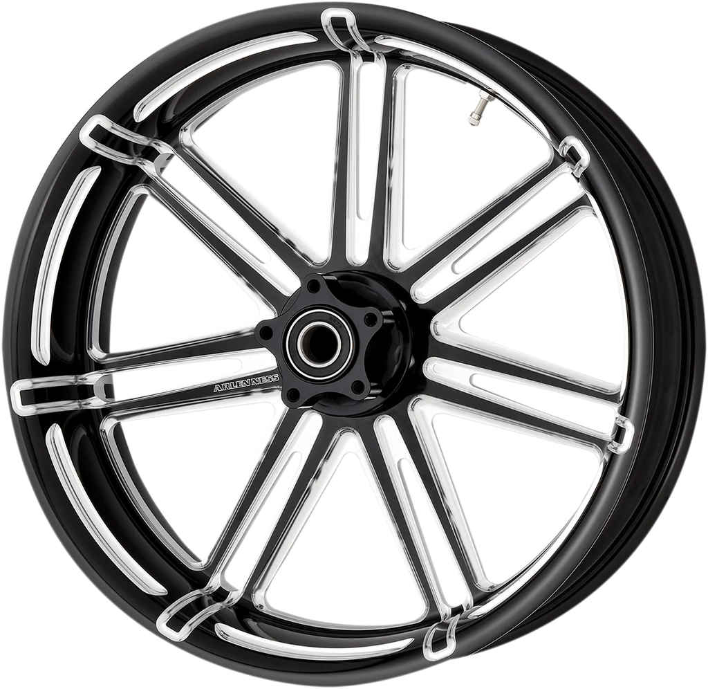 Arlen Ness Rim - 7-Valve - Front - Chrome - 21x3.5 71-533 - Detail View