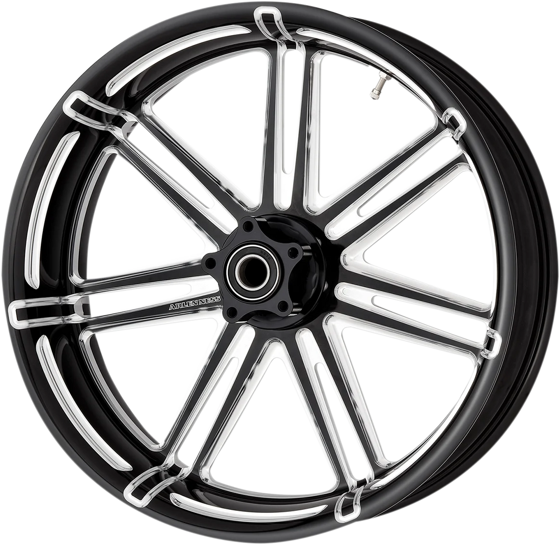 Arlen Ness Rim - 7-Valve - Rear - Black - 18x5.5 71-522 - Side View