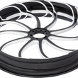 Load image into Gallery viewer, Arlen Ness Rim - Drift - Rolled Edge - Black - 18x5.5 71-561 - Side View