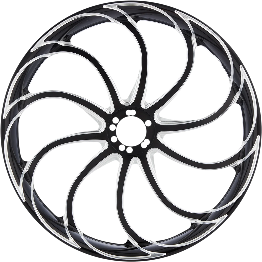 Arlen Ness Rim - Drift - Rolled Edge - Chrome - 18x5.5 71-562 - Side View