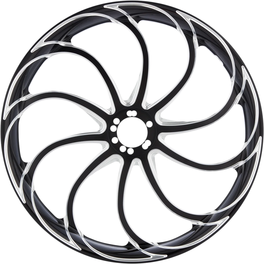 Arlen Ness Rim - Drift - Rolled Edge - Chrome - 21x3.5 71-569 - Side View