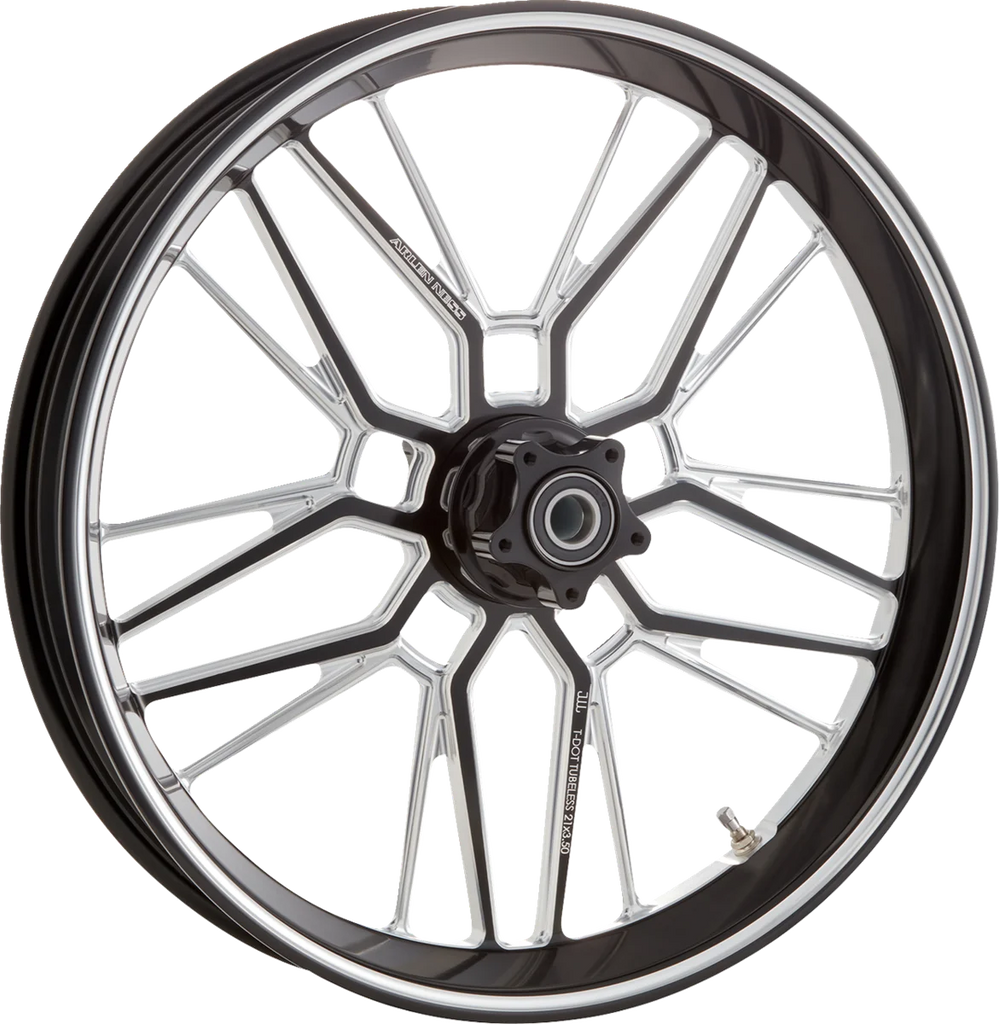 Arlen Ness Rim - Split-Spoke - Black/Contrast Cut - 21x3.5 - Main Product View